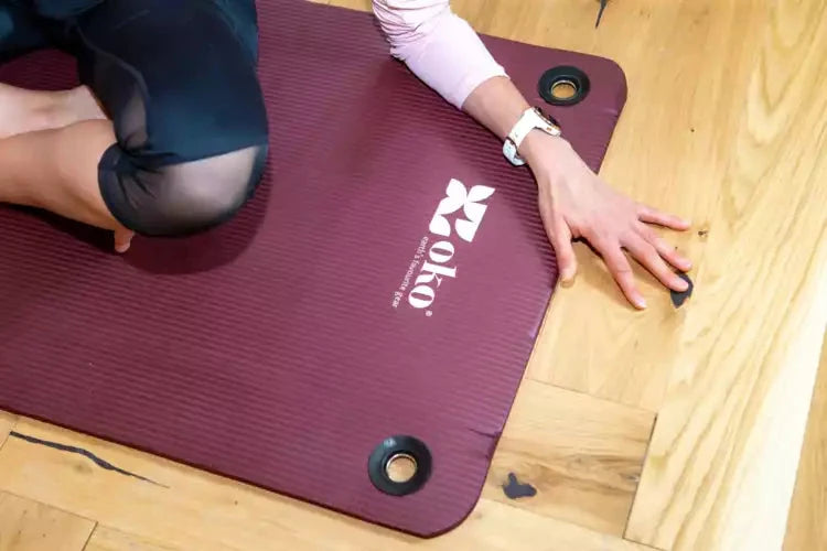Tapis de yoga éco-responsable (avec œillets) - 1.5cm d'épaisseur