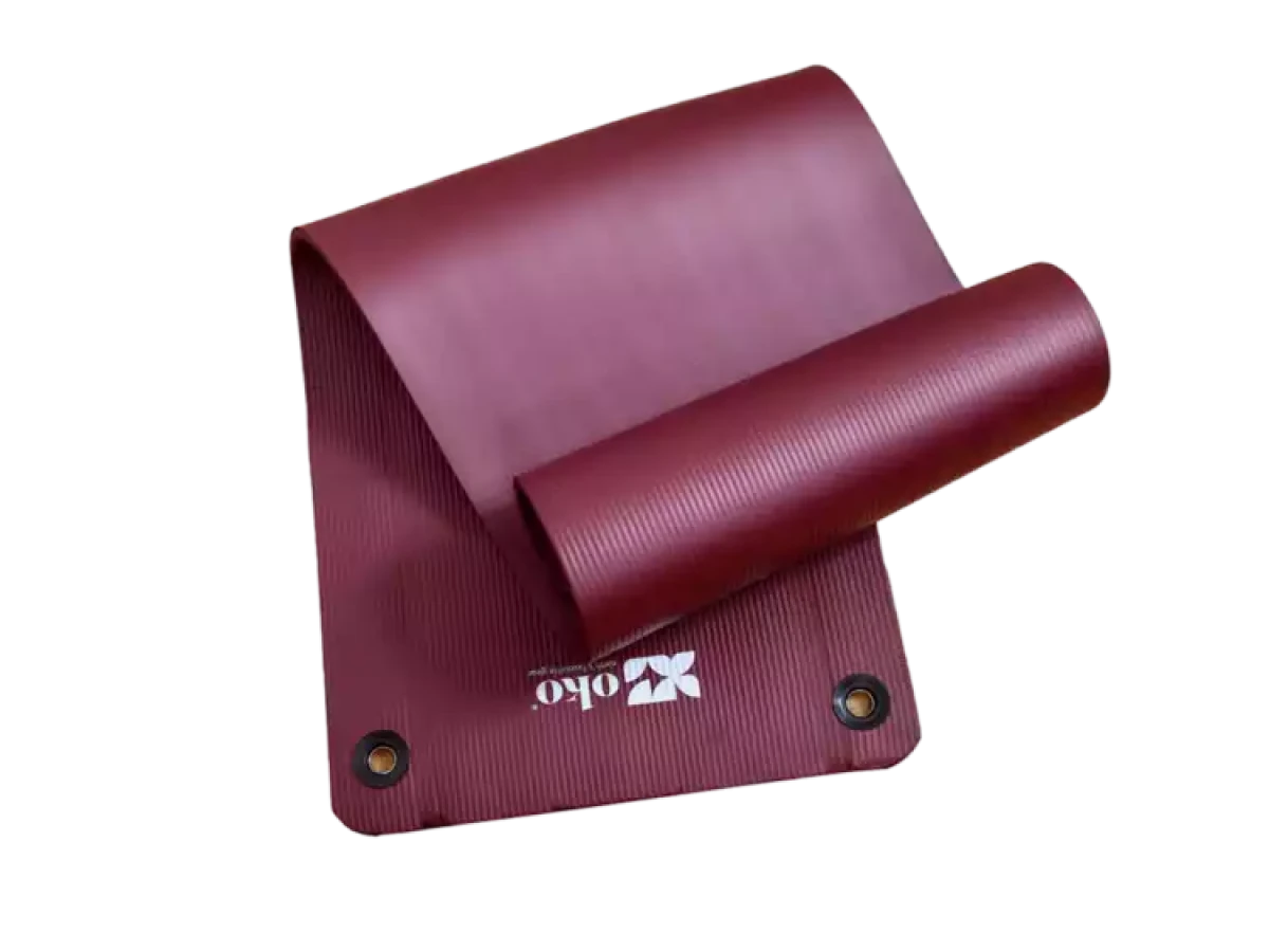 Tapis de yoga éco-responsable (avec œillets) - 1.5cm d'épaisseur