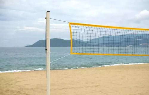 Poteaux de beach volley PRO - acier galvanisé 90mm