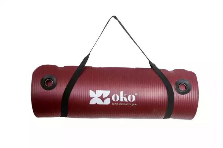 Tapis de yoga éco-responsable (avec œillets) - 1.5cm d'épaisseur