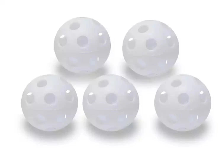 Balles de Hockey/Floorball avec trous lot de 5 unités