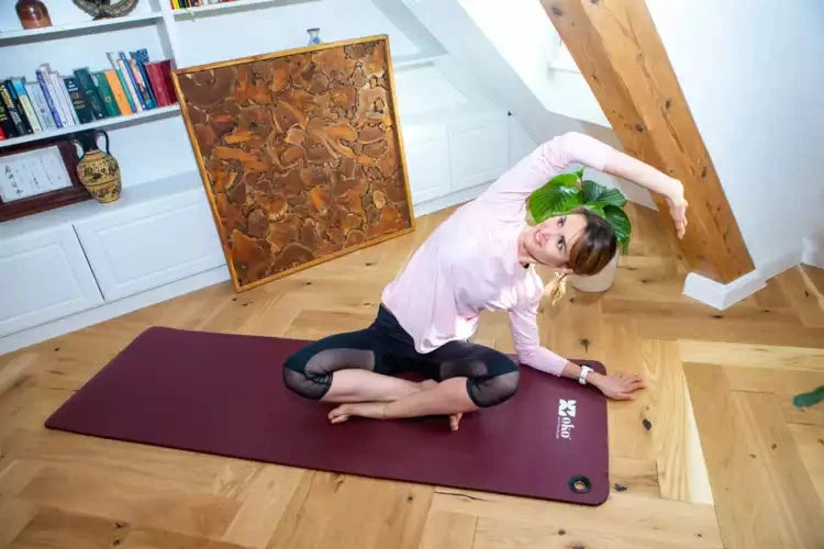 Tapis de yoga éco-responsable (avec œillets) - 1.5cm d'épaisseur
