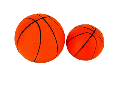 Lot de 5 ballons de basketball en mousse - Taille 2