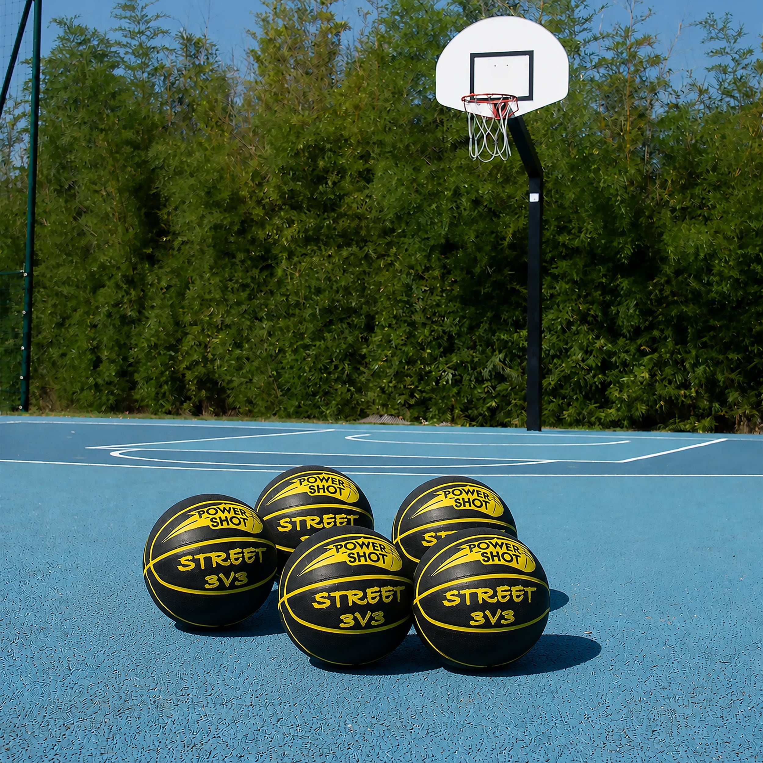 Lot de 5 ballons de basket Street 3v3 - Pompe et sac de rangement OFFERTS
