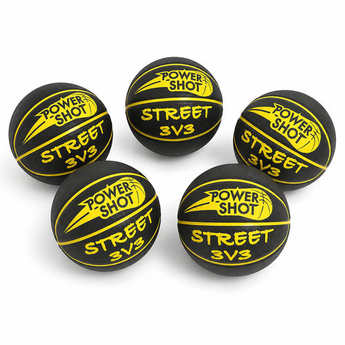 Lot de 5 ballons de basket Street 3v3 - Pompe et sac de rangement OFFERTS