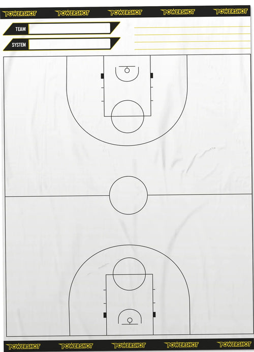 Rouleau feuilles tactique Basketball - Terrain entier