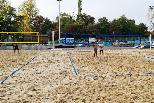 Délimitations de terrain de beach-volleyball