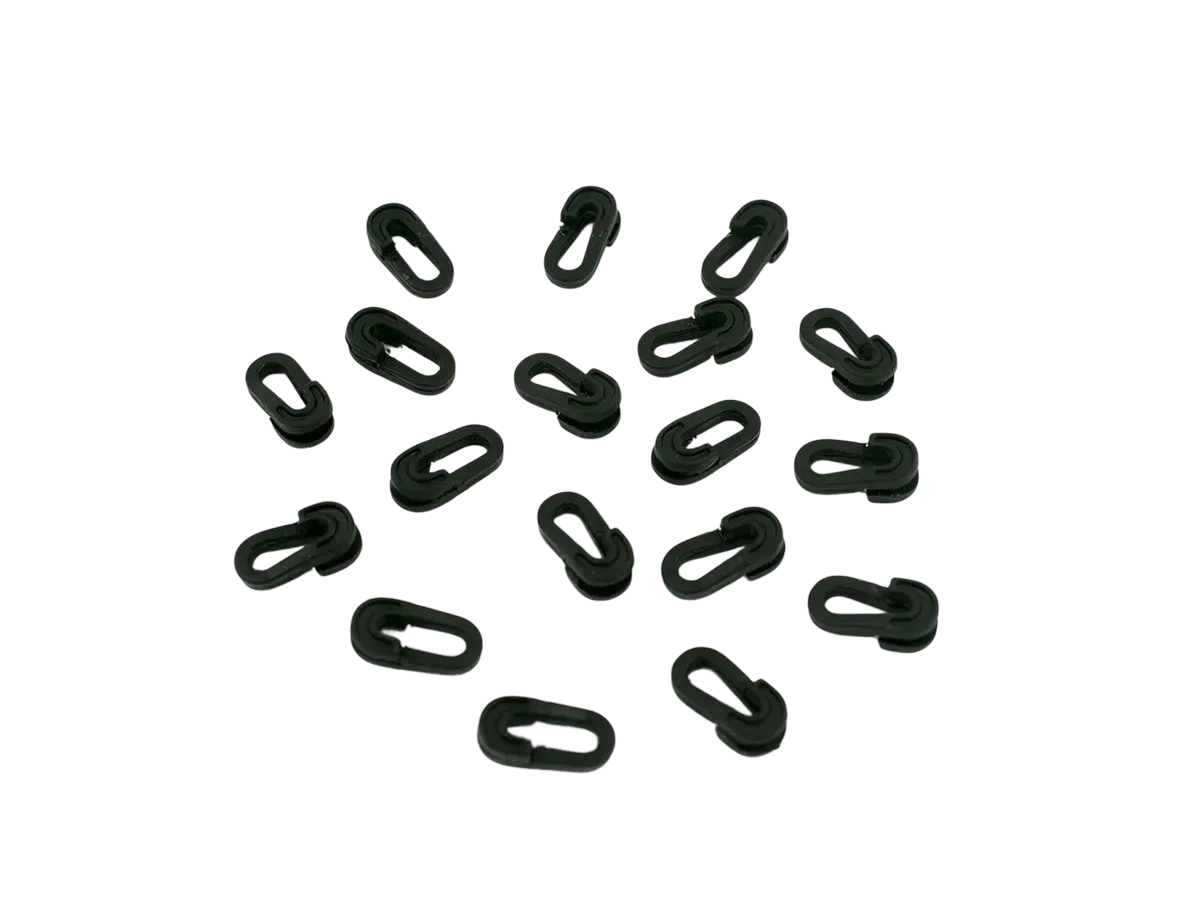 Lot de 40 clips de filet noirs