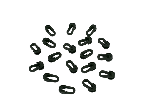 Lot de 40 clips de filet noirs