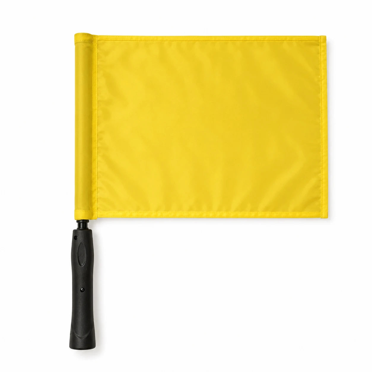 Drapeau d’arbitre de football professionnel – rouge et jaune haute visibilité