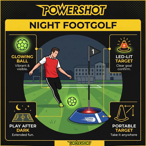 Kit de 6 cibles de FOOT GOLF avec cibles lumineuses