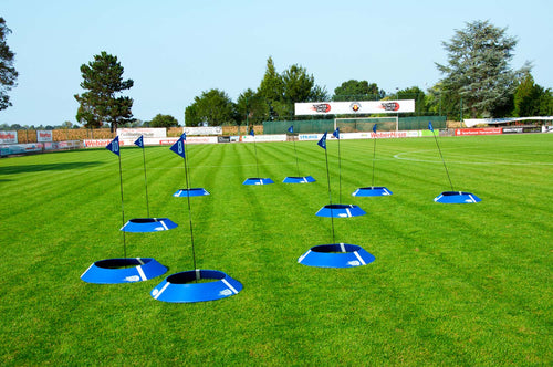 Kit de 10 cibles de FOOT GOLF avec cibles lumineuses