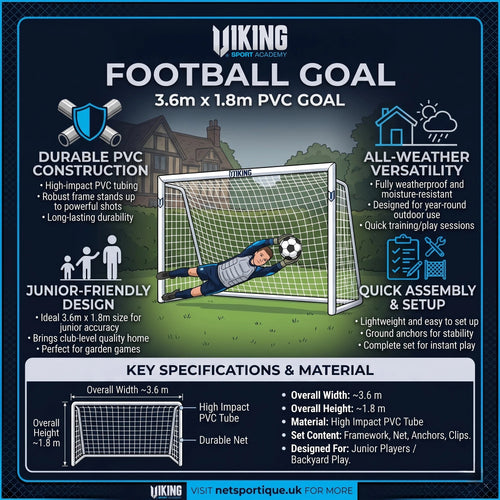 Netsportique garden goal - 3,6m x 1,8m VIKING