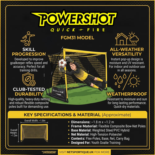 But de football POWERSHOT® QUICKFIRE 1,5 X 0,9 m