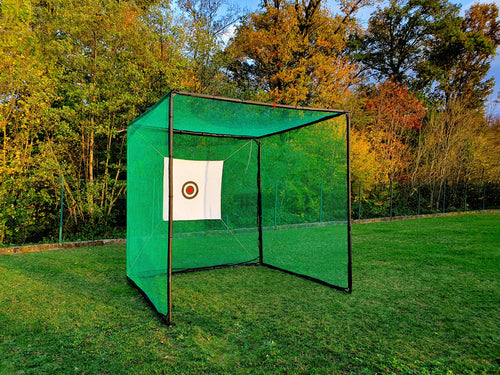 Cage practice golf : structure et filet 3 x 3 x 3 m