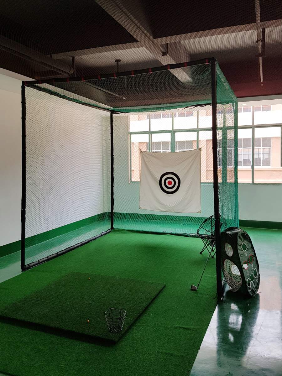Cage practice golf : structure et filet 3 x 3 x 3 m