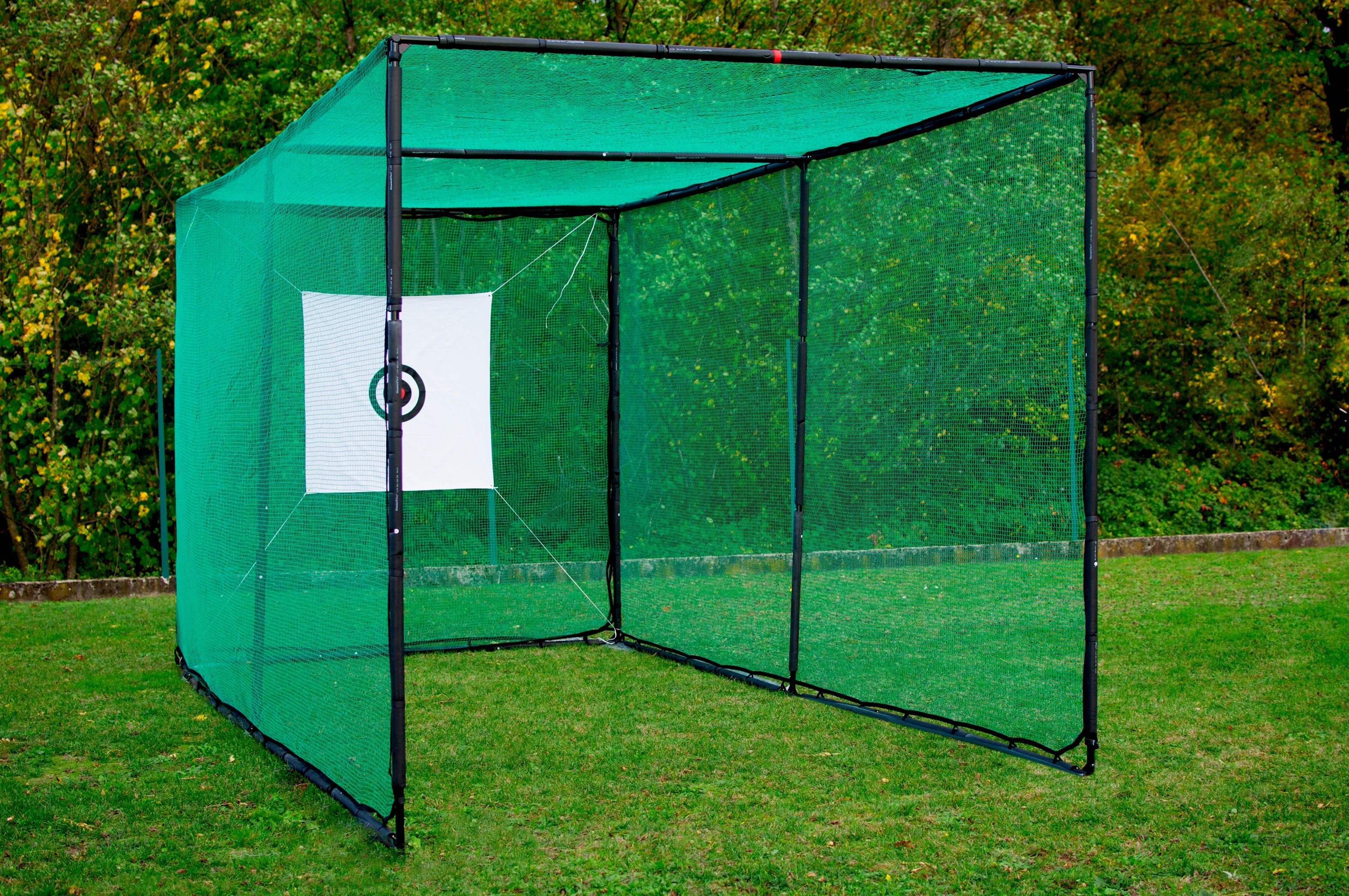 Cage de golf : structure et filet 6 x 3 x 3 m (ouvert sur le côté de 3m)