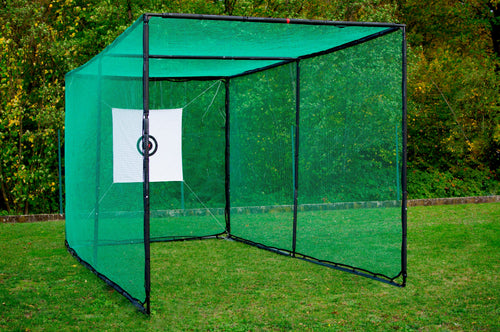 Cage de golf : structure et filet 6 x 3 x 3 m (ouvert sur le côté de 3m)