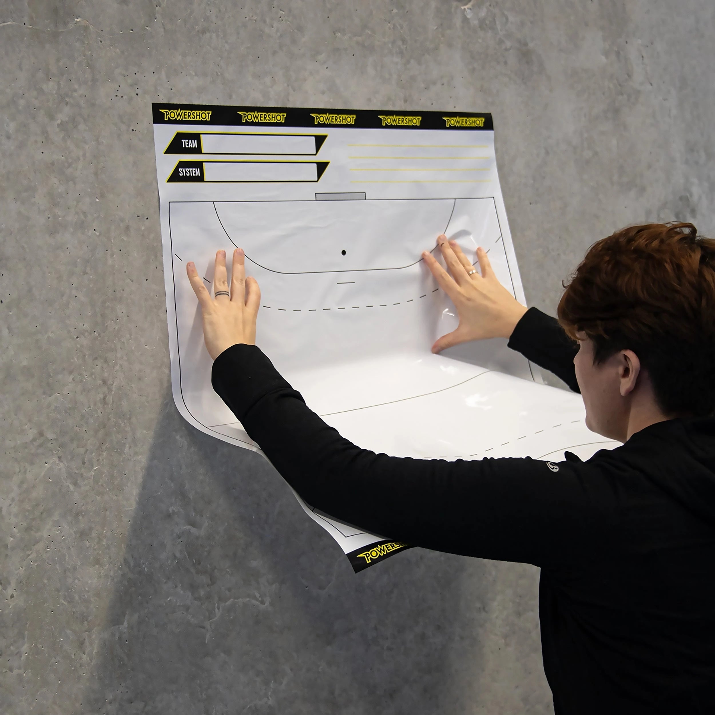 Rouleau de feuilles tactiques pour handball - Terrain entier