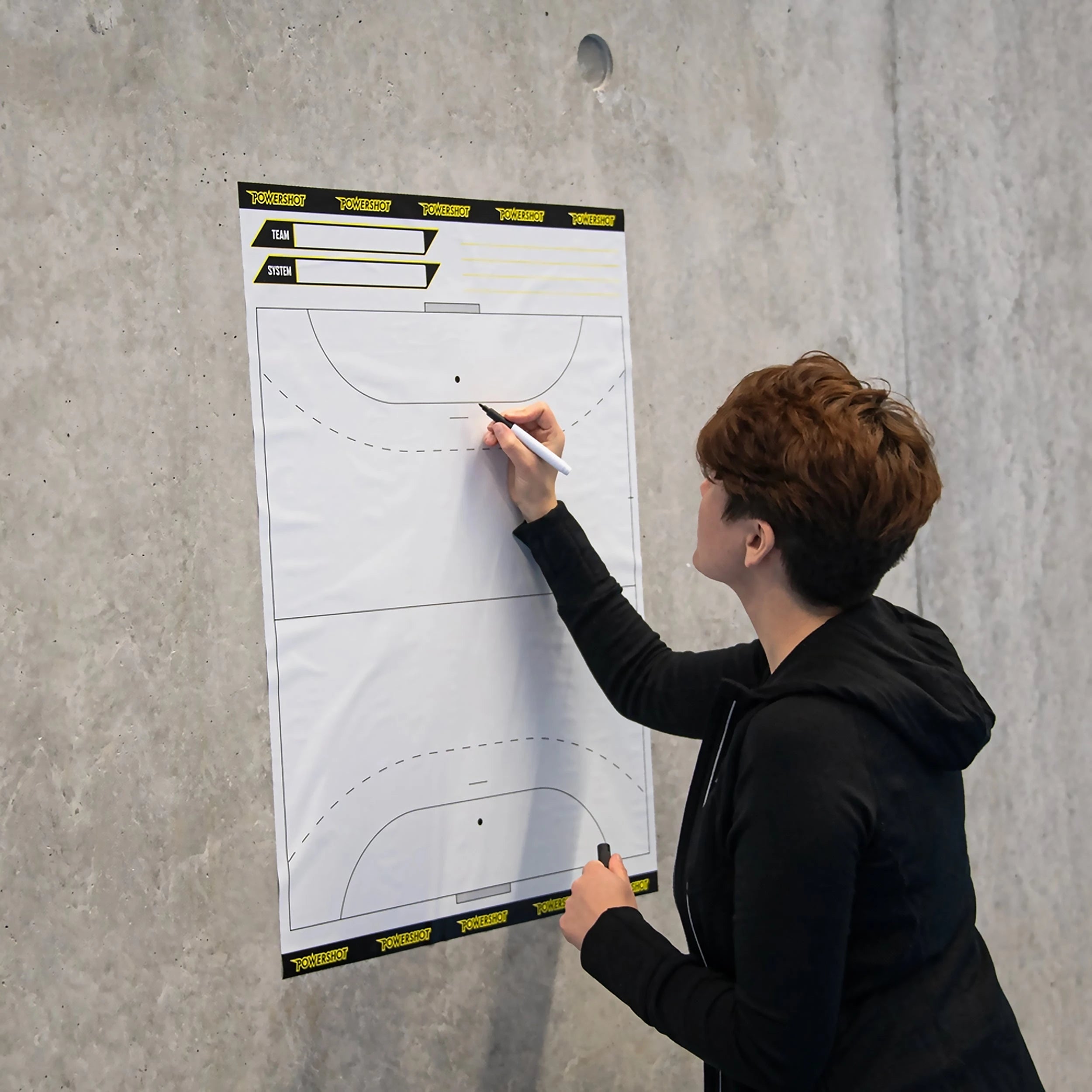 Rouleau de feuilles tactiques pour handball - Terrain entier