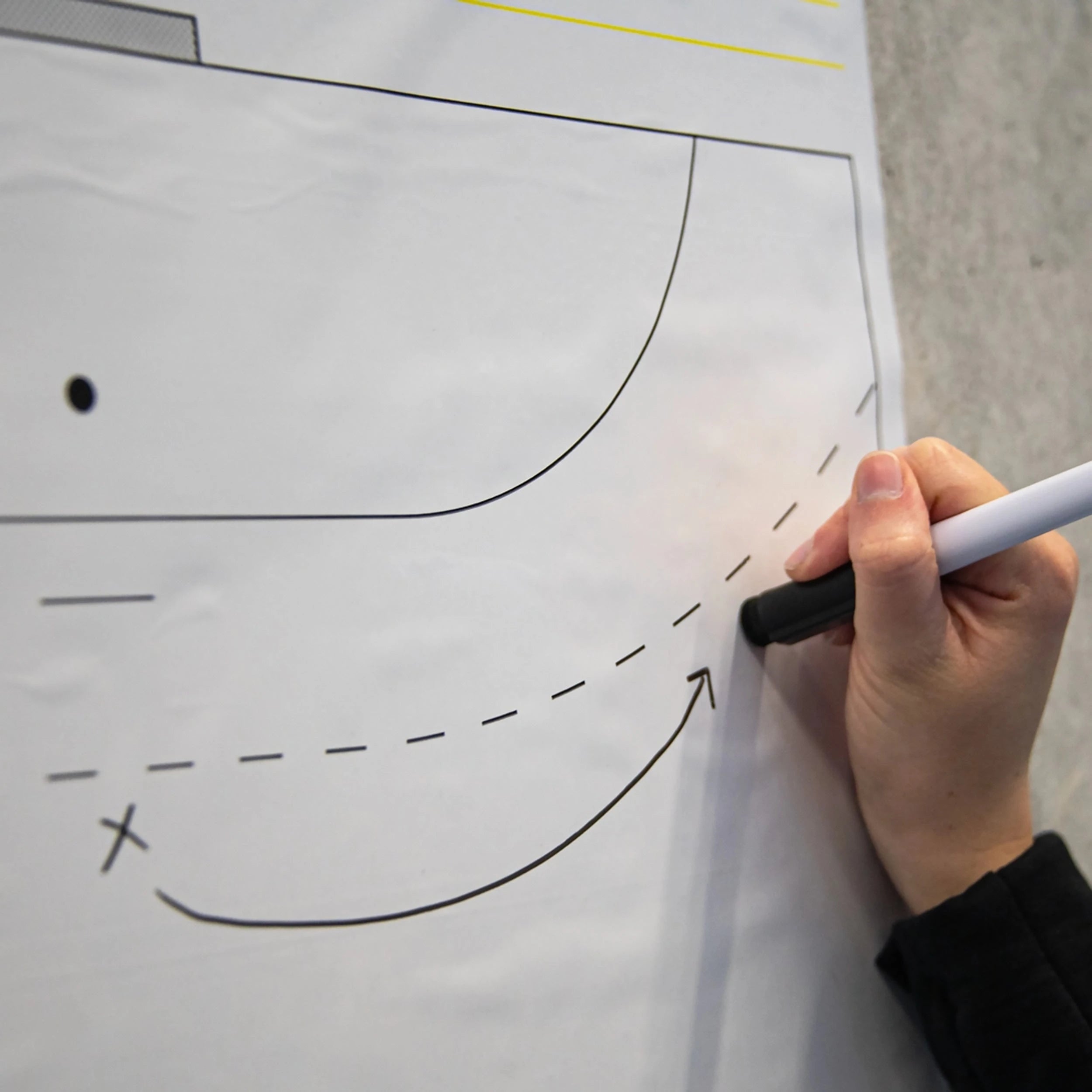 Rouleau de feuilles tactiques pour handball - Terrain entier