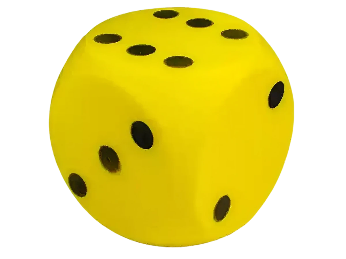 Dé géant mousse