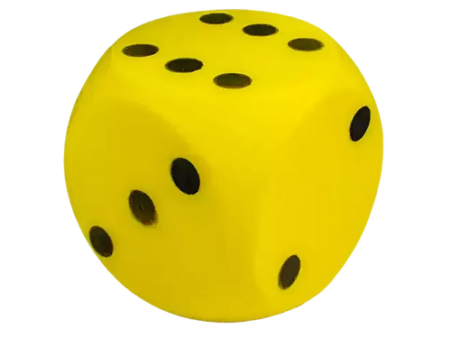 Dé géant mousse