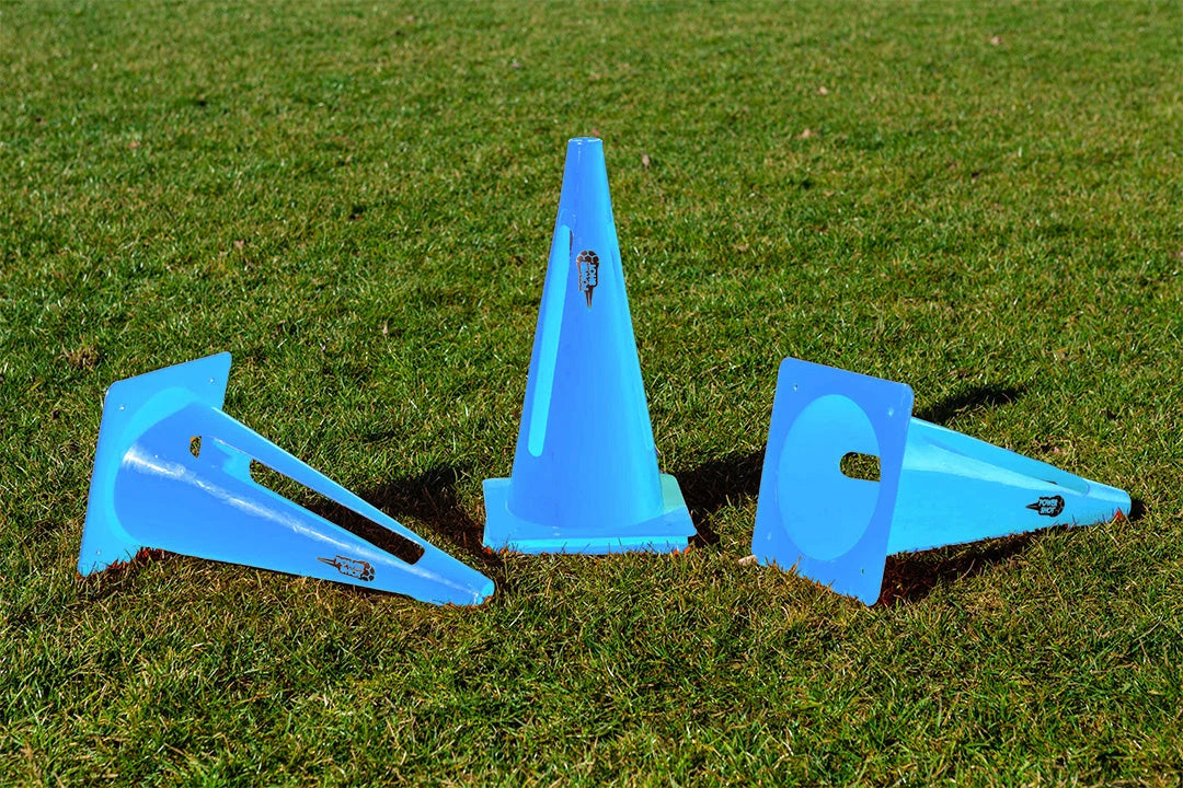 Lot de 4 cônes flexibles de délimitation - 30cm