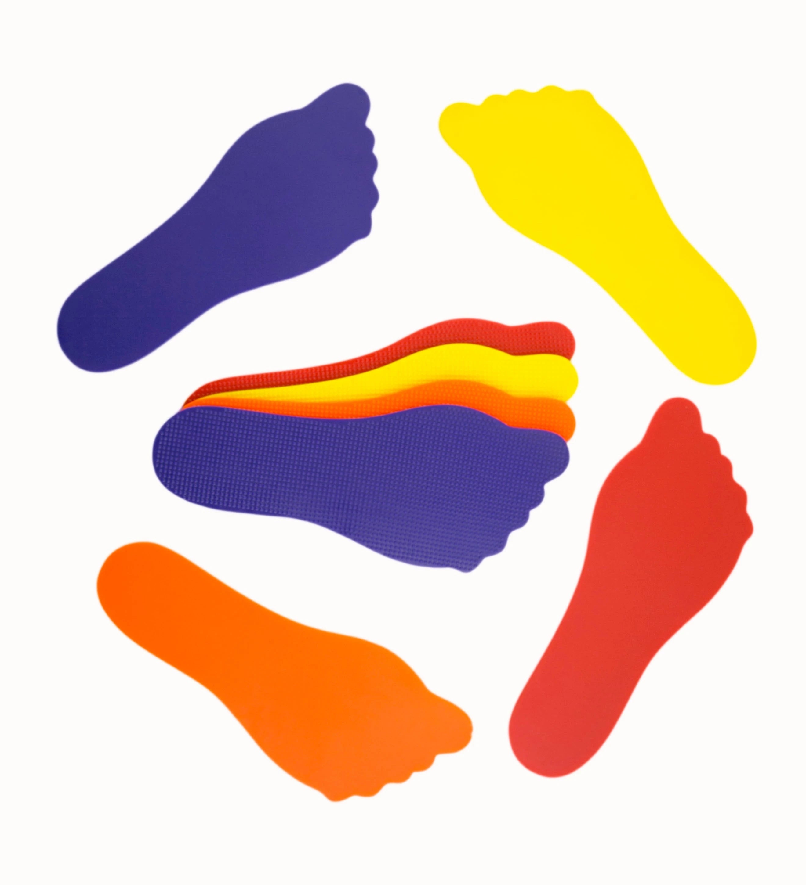 Marquage au sol ludique : lot de 4 pieds