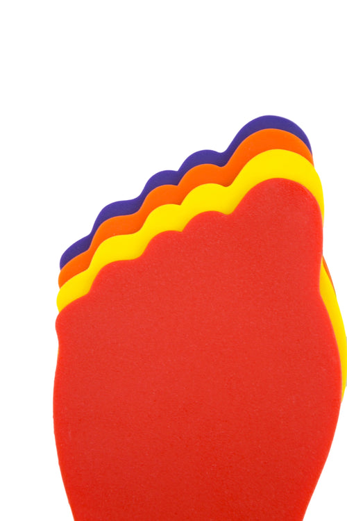 Marquage au sol ludique : lot de 4 pieds