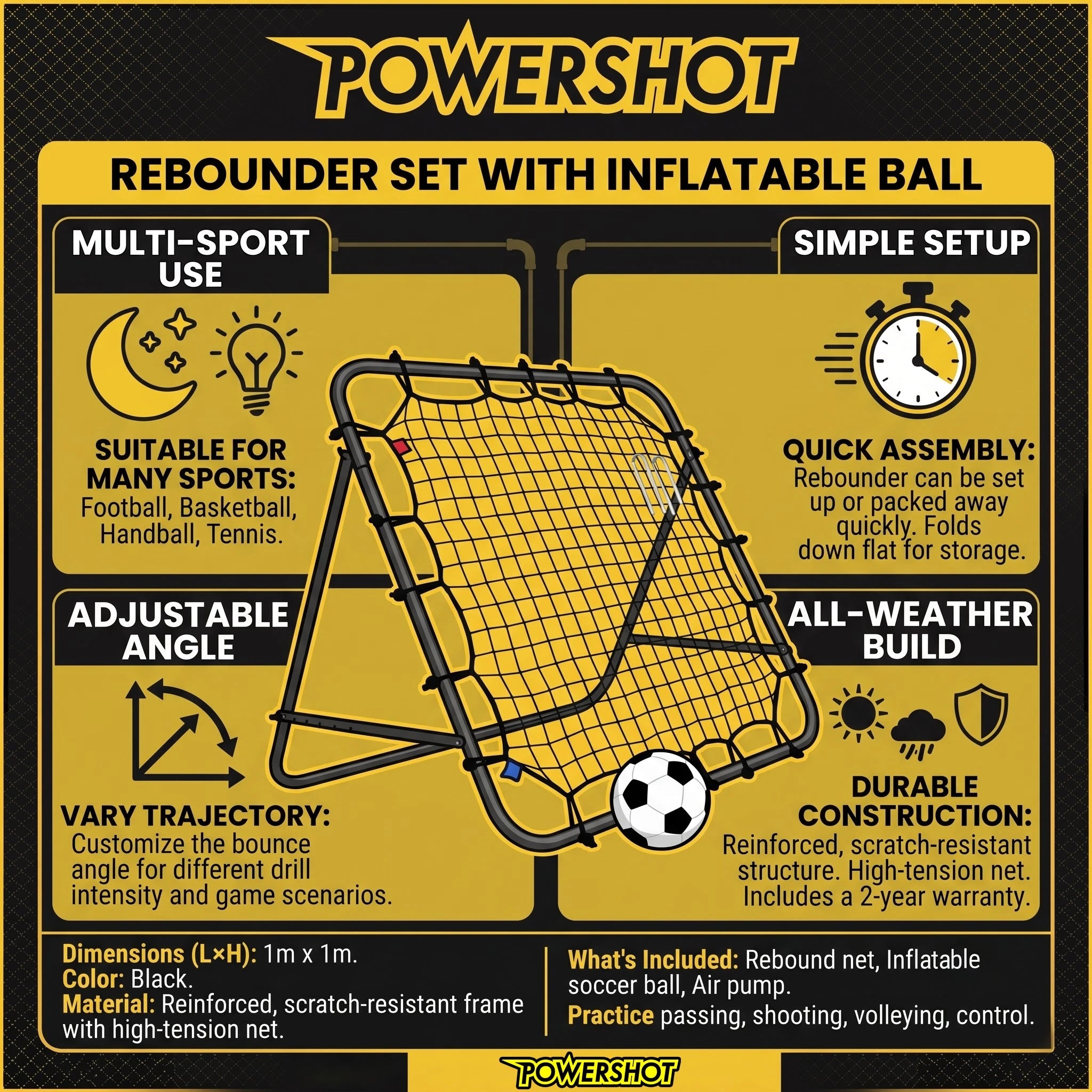 Set Rebounder - avec ballon gonflable