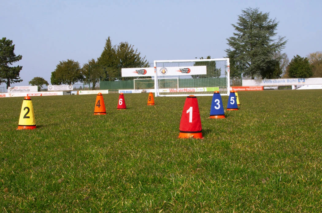 Cols de cônes numérotés