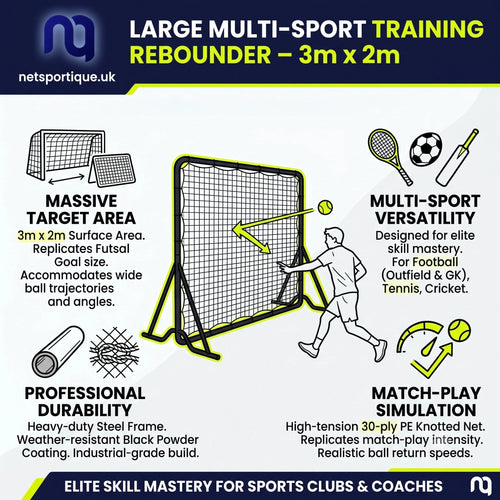Large Rebounder, 3m x 2m x 1.2m