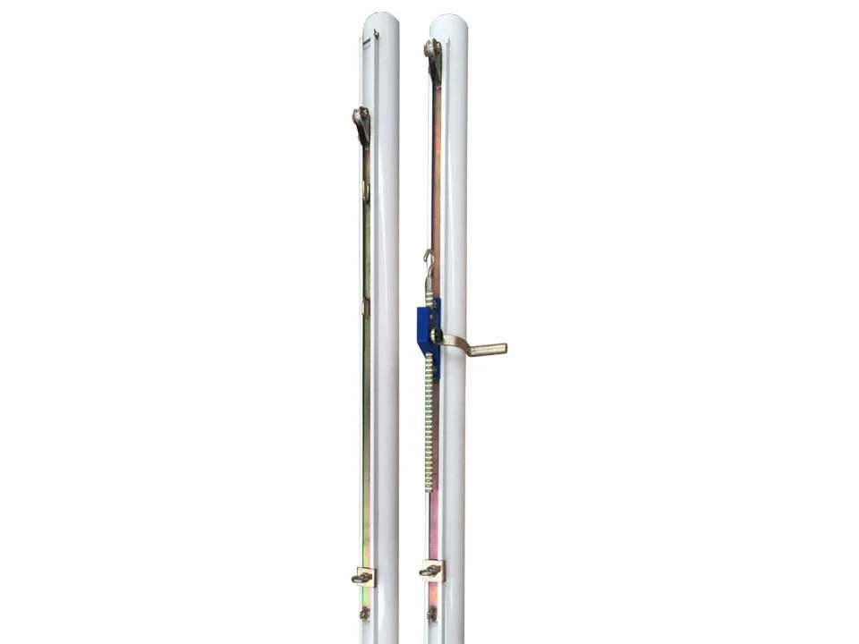 Poteaux multisports acier ø 90mm - Volleyball/Tennis/Badminton - Avec fourreaux