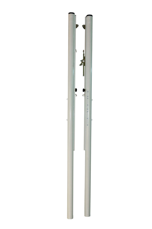 Poteaux multisports acier ø 90mm - Volleyball/Tennis/Badminton - Avec fourreaux