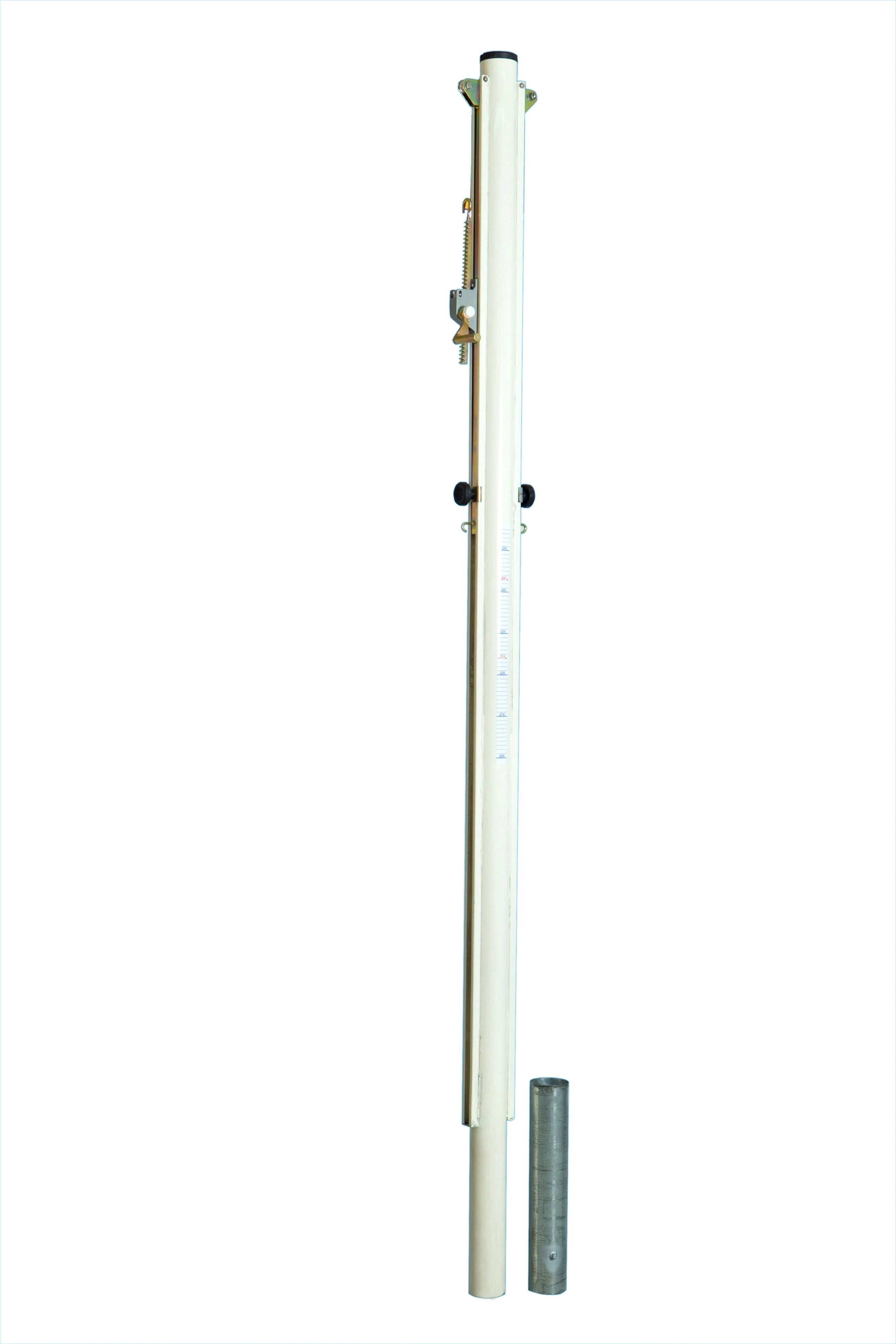 Poteau de volleyball central Ø acier 90mm - Plusieurs terrains - Avec fourreaux