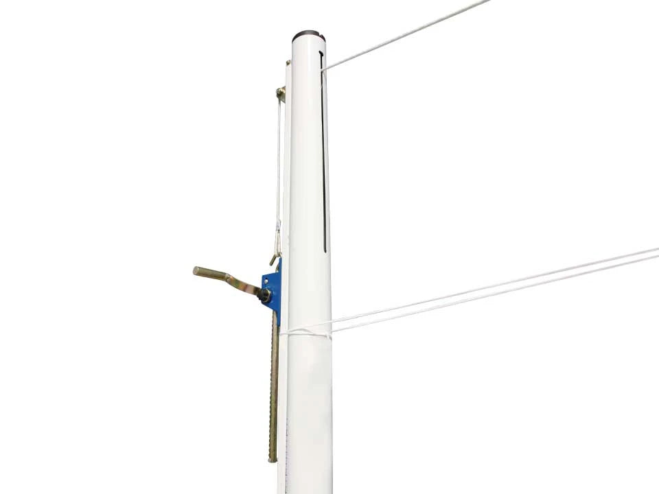 Poteaux de volleyball en acier Ø 90 mm "compétition" - Avec fourreaux