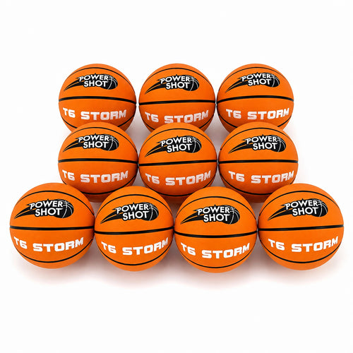 Lot de 10 ballons de basket Storm T6 - Pompe et sac de rangement OFFERTS