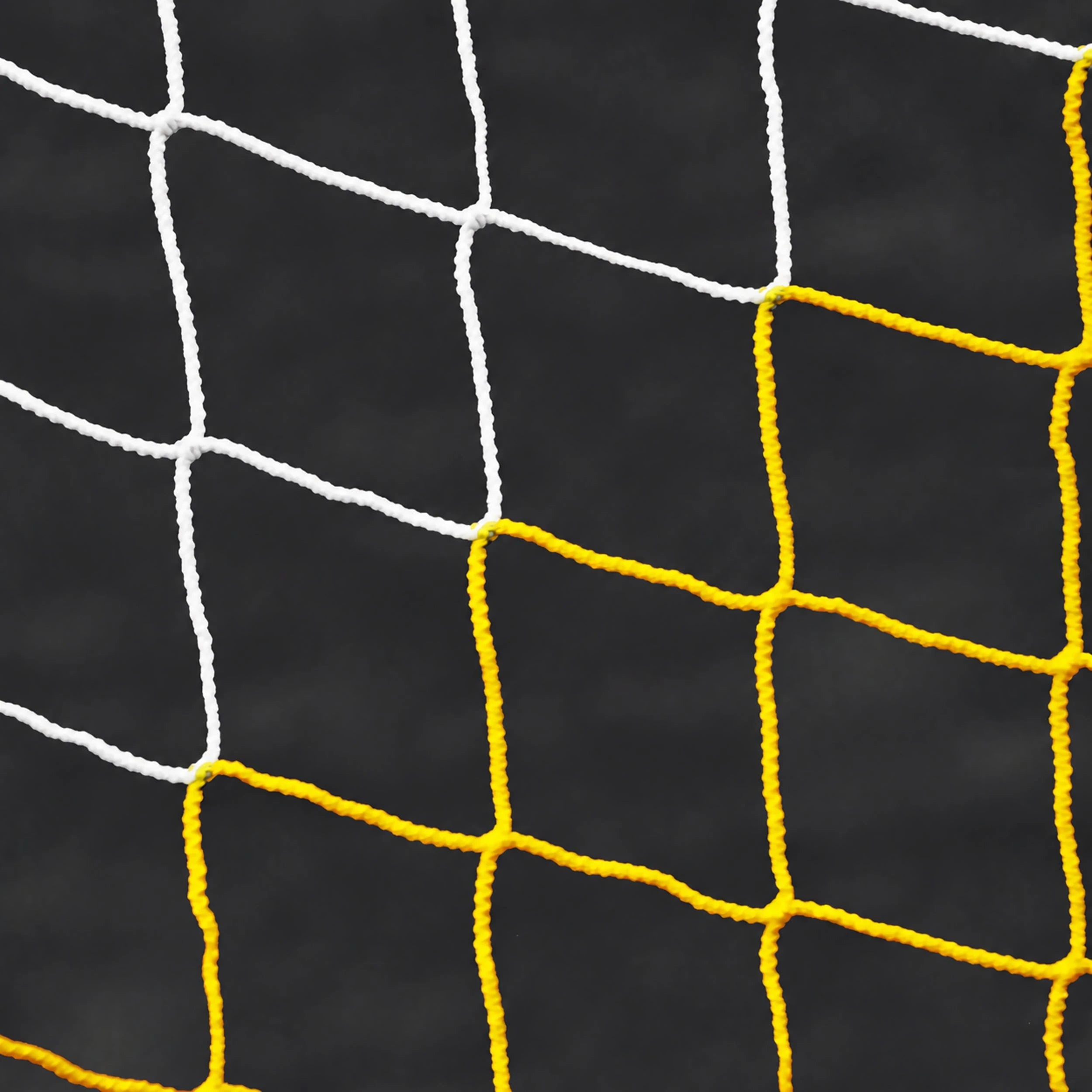 Filet de foot de 2 couleurs (7,32x2,44m) Blanc / Jaune